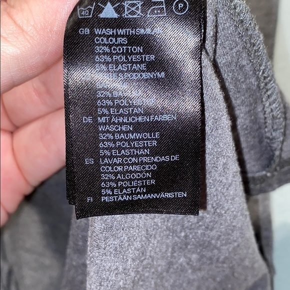 H&M Basic Gray 3/4 Sleeve Dress - Picture 5 of 5